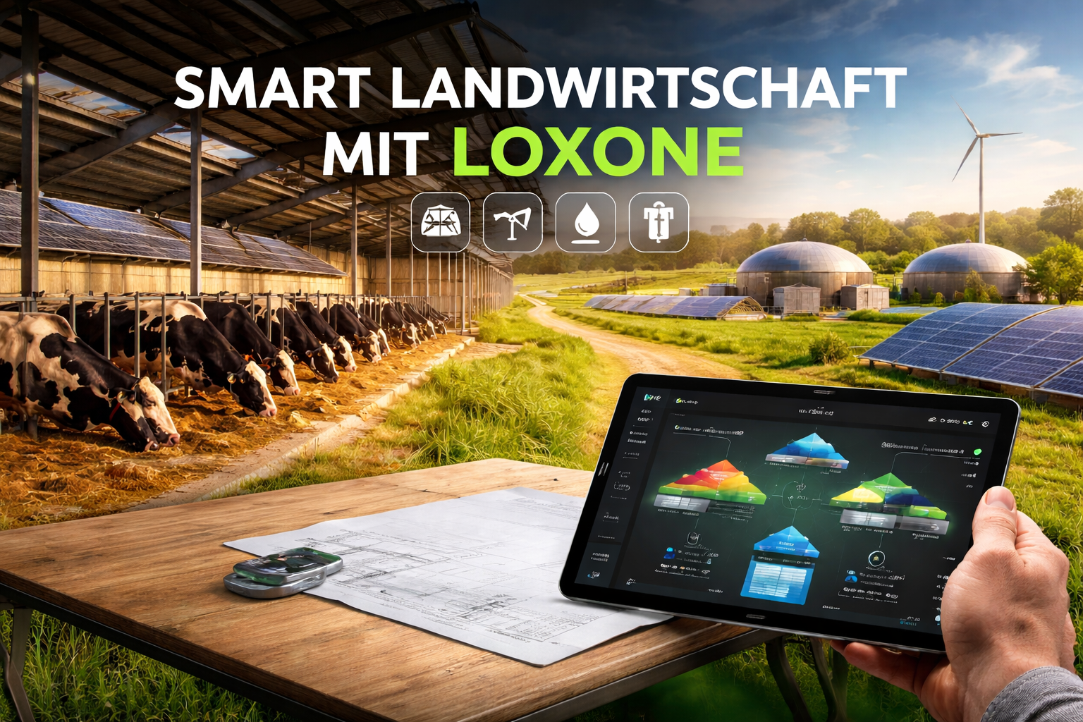 symbolbild loxone in der landwirtschaft